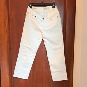Lucky Brand Women's White Cropped Pants